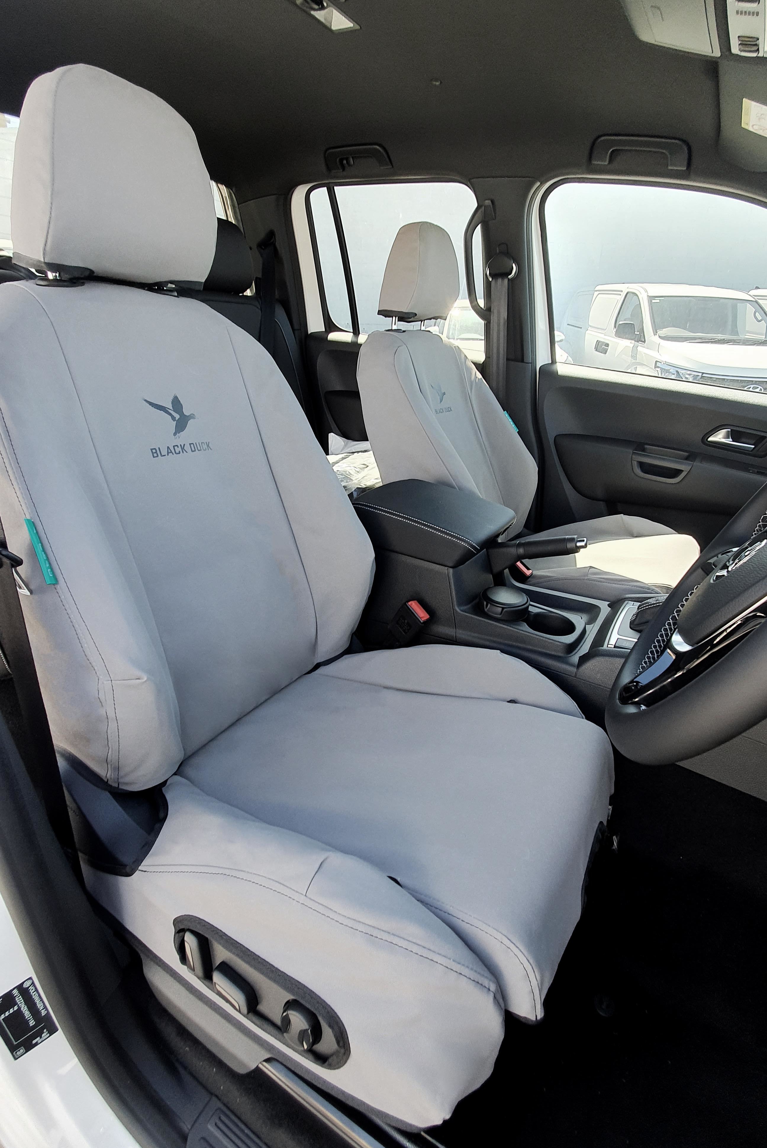 Black duck seat covers hilux best sale